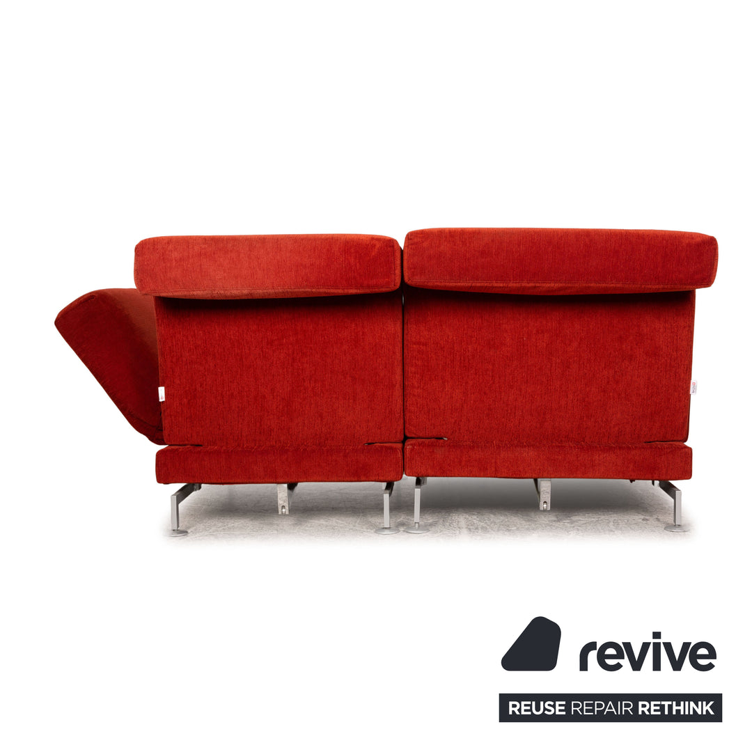 Brühl Moule Stoff Ecksofa Rot Orange Funktion Sofa Couch
