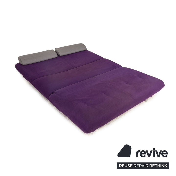 Brühl Quint Stoff Zweisitzer Lila Sofa Couch Schlaffunktion