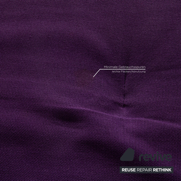 Brühl Quint Stoff Zweisitzer Lila Sofa Couch Schlaffunktion