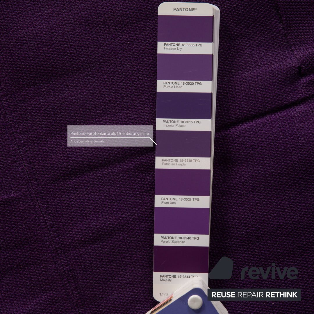 Brühl Quint Stoff Zweisitzer Lila Sofa Couch Schlaffunktion