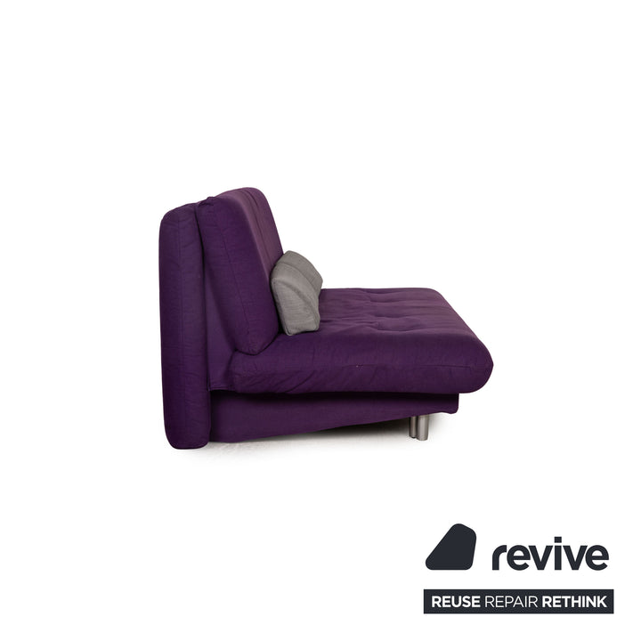 Brühl Quint Stoff Zweisitzer Lila Sofa Couch Schlaffunktion