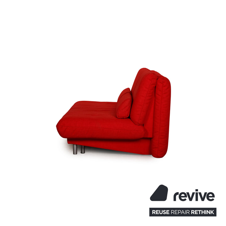 Brühl Quint Stoff Zweisitzer Rot Sofa Couch Schlaffunktion