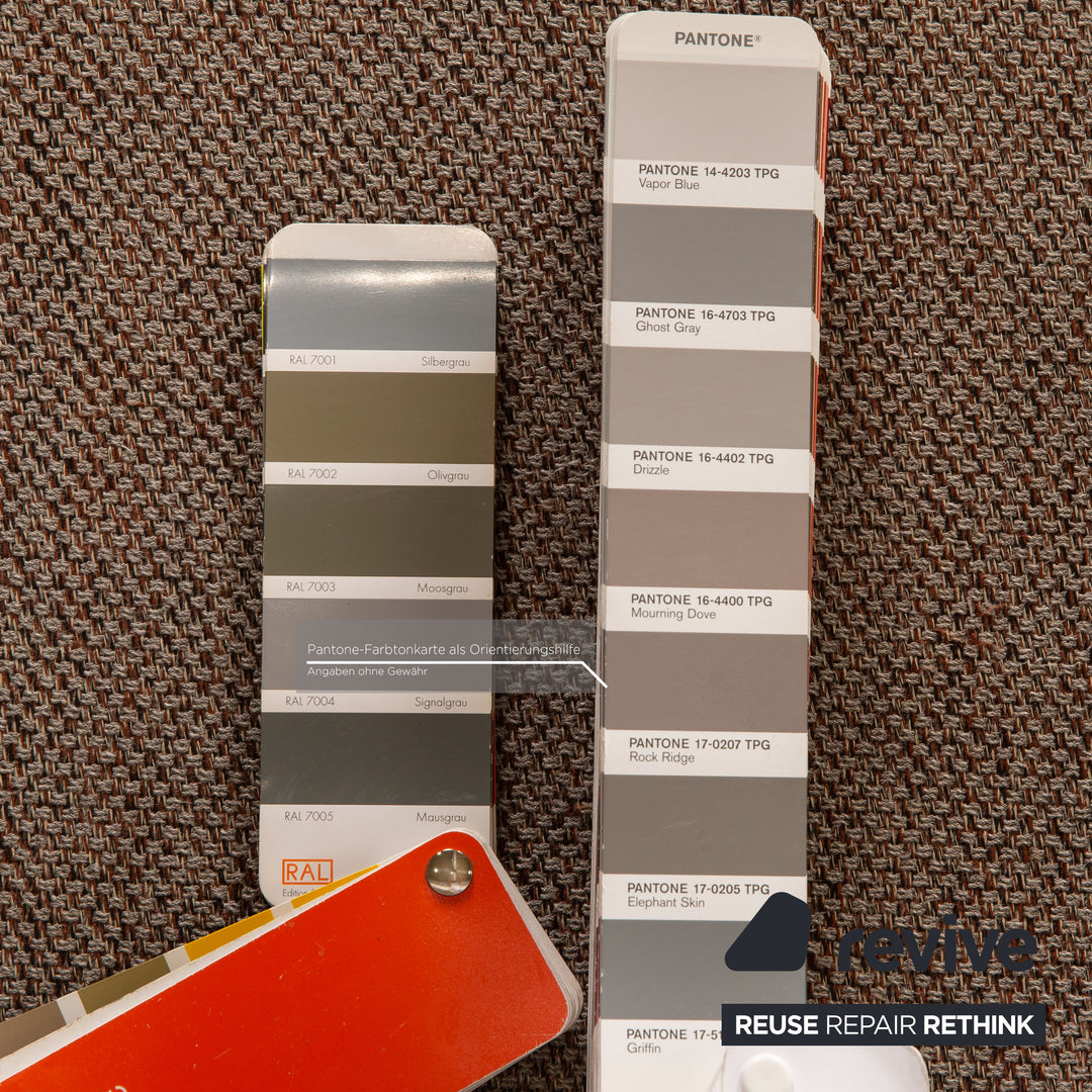 Brühl Roro Grau Zweisitzer Stoff Sofa Couch manuelle Relaxfunktion Schlaffunktion