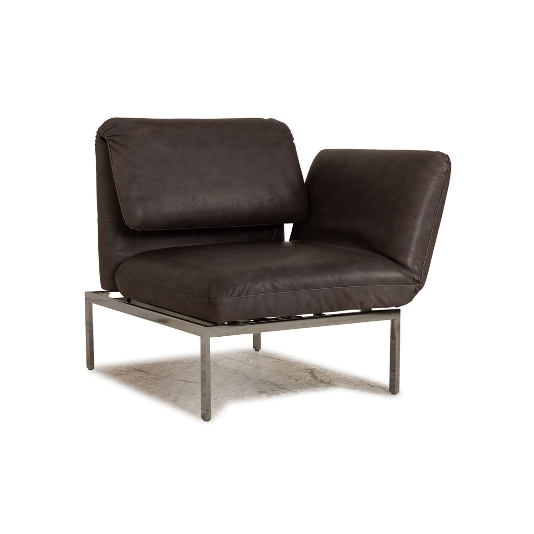 Brühl Roro Leder Sessel Grau Funktion