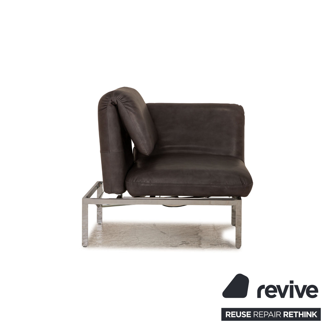 Brühl Roro Leder Sessel Grau Funktion