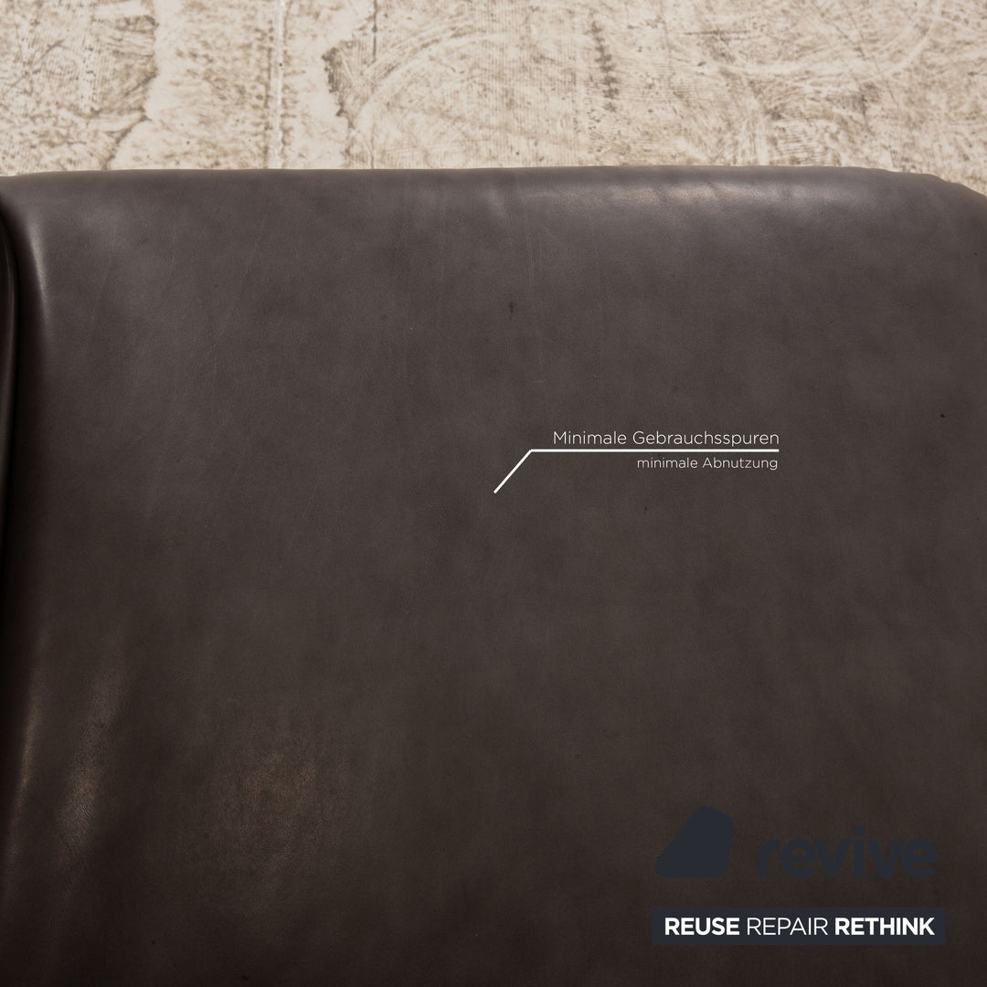 Brühl Roro Leder Sessel Grau Funktion