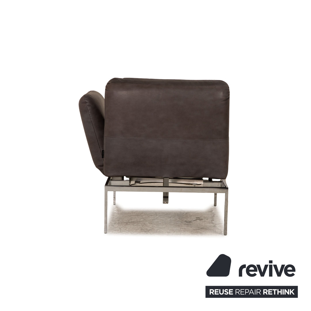 Brühl Roro Leder Sessel Grau Funktion