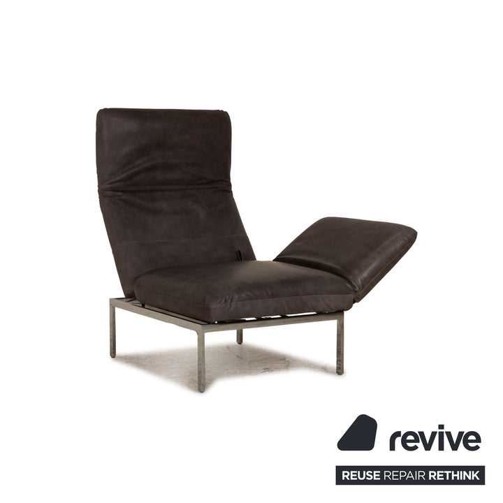 Brühl Roro Leder Sessel Grau Funktion