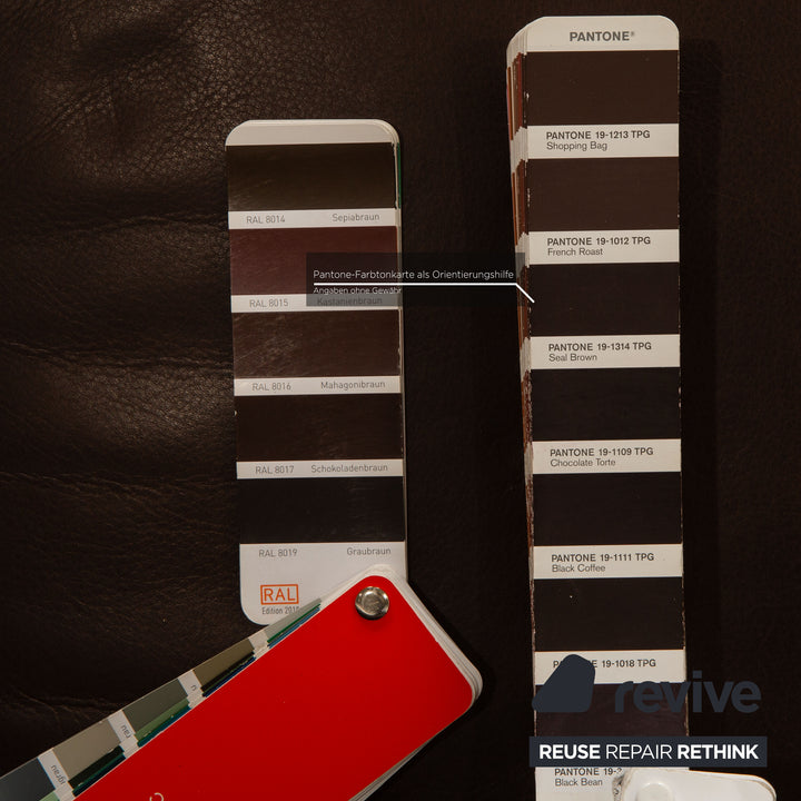 Brühl Roro Leder Zweisitzer Braun Sofa Couchmanuelle Funktion Schlaffunktion