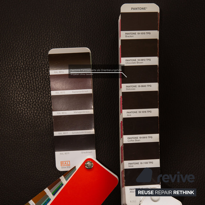 Brühl Roro Leder Zweisitzer Dunkelbraun manuelle Funktion Schlaffunktion Sofa Couch