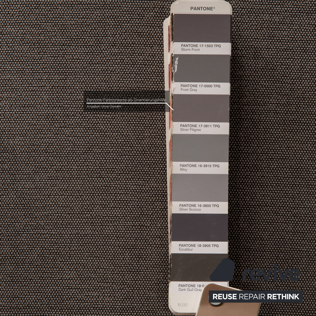 Brühl Roro fabric ESofa gray corner sofa couch function relax function sleeping function