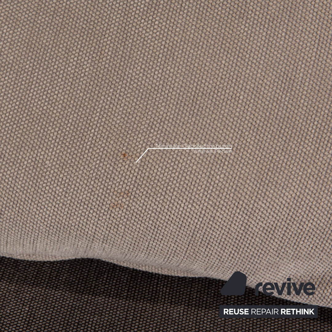 Brühl Roro fabric ESofa gray corner sofa couch function relax function sleeping function