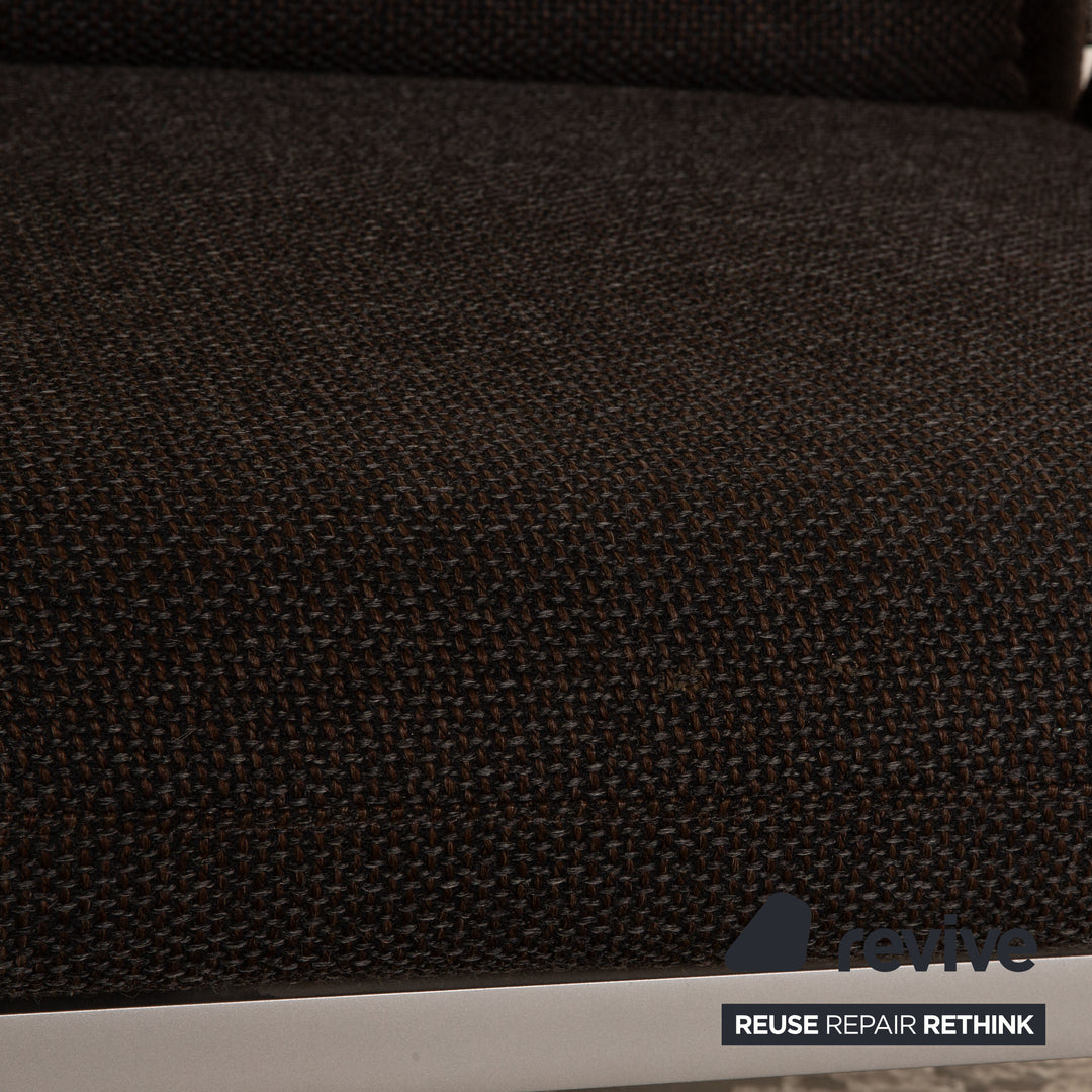 Brühl Roro tissu deux places gris foncé fonction manuelle fonction sommeil