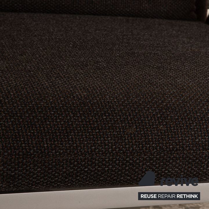 Brühl Roro tissu deux places gris foncé fonction manuelle fonction sommeil