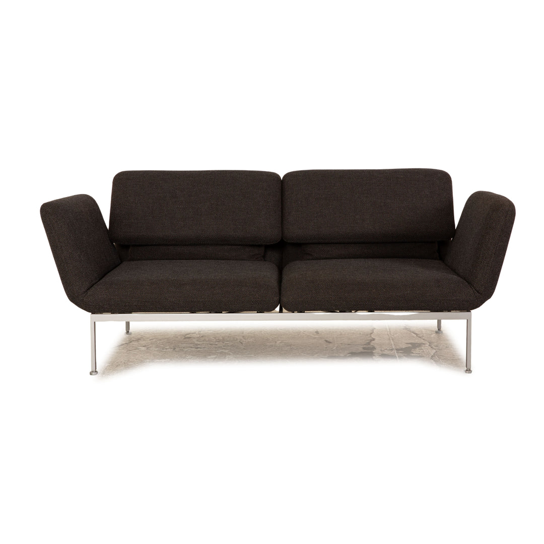 Brühl Roro tissu deux places gris foncé fonction manuelle fonction sommeil