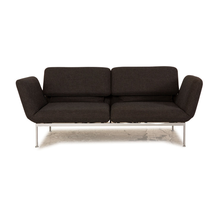 Brühl Roro tissu deux places gris foncé fonction manuelle fonction sommeil