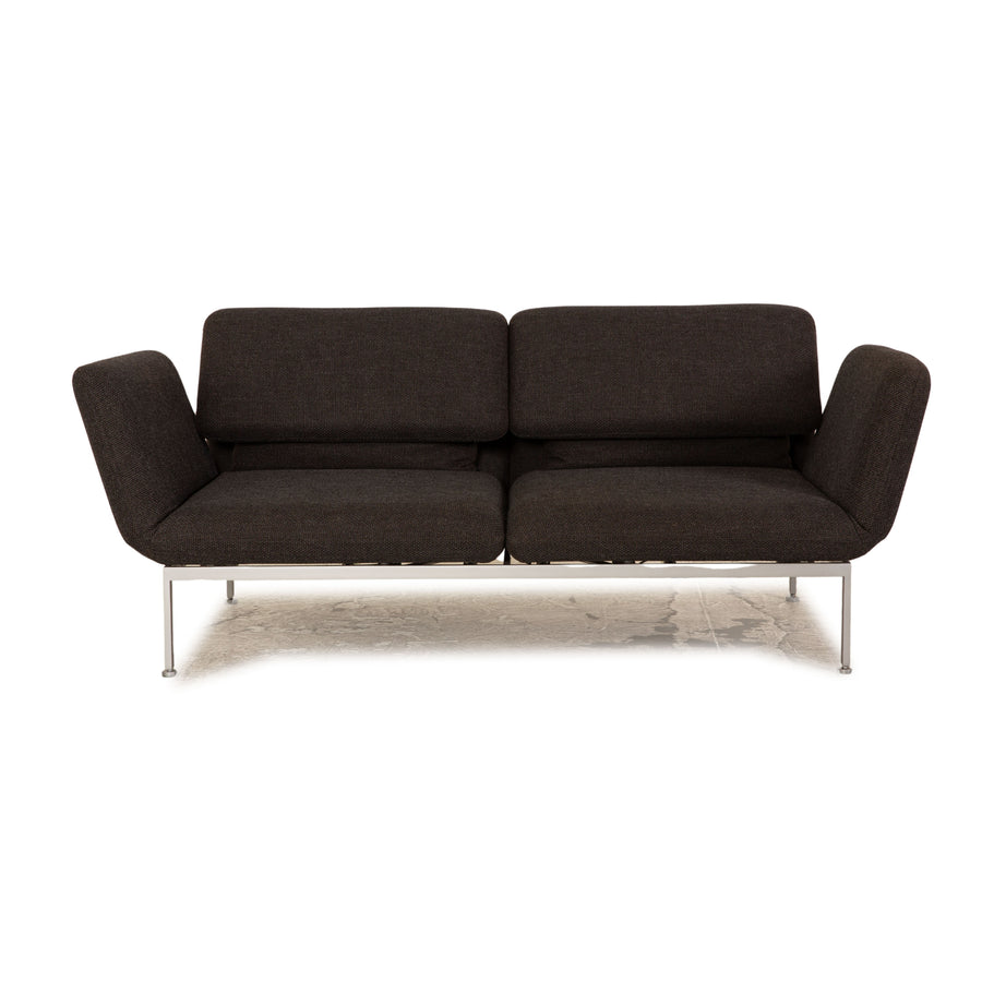 Brühl Roro tissu deux places gris foncé fonction manuelle fonction sommeil