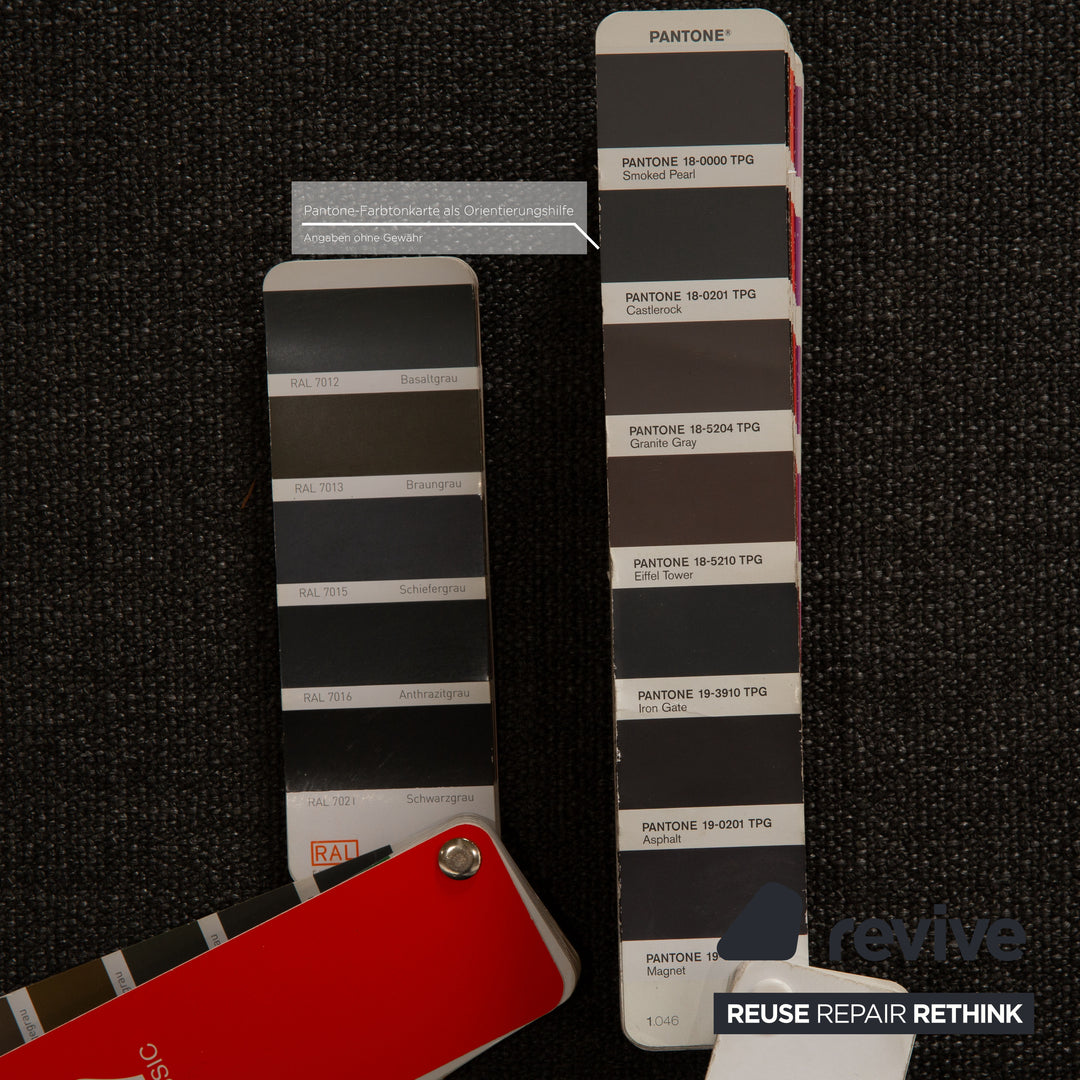 Brühl Roro tissu deux places gris fonction manuelle canapé fonction couchage