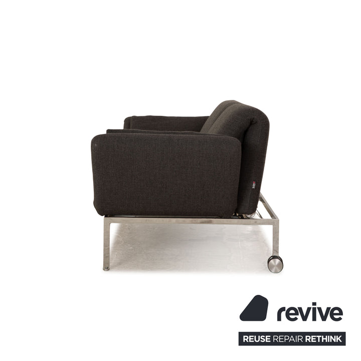 Brühl Roro tissu deux places gris fonction manuelle canapé fonction couchage