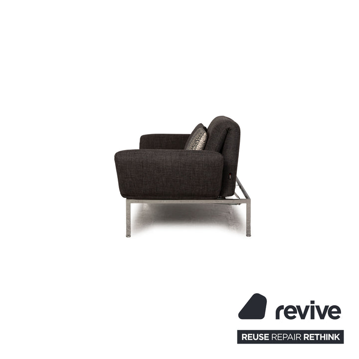 Brühl Roro fabric two-seater gray sofa couch sleeping function