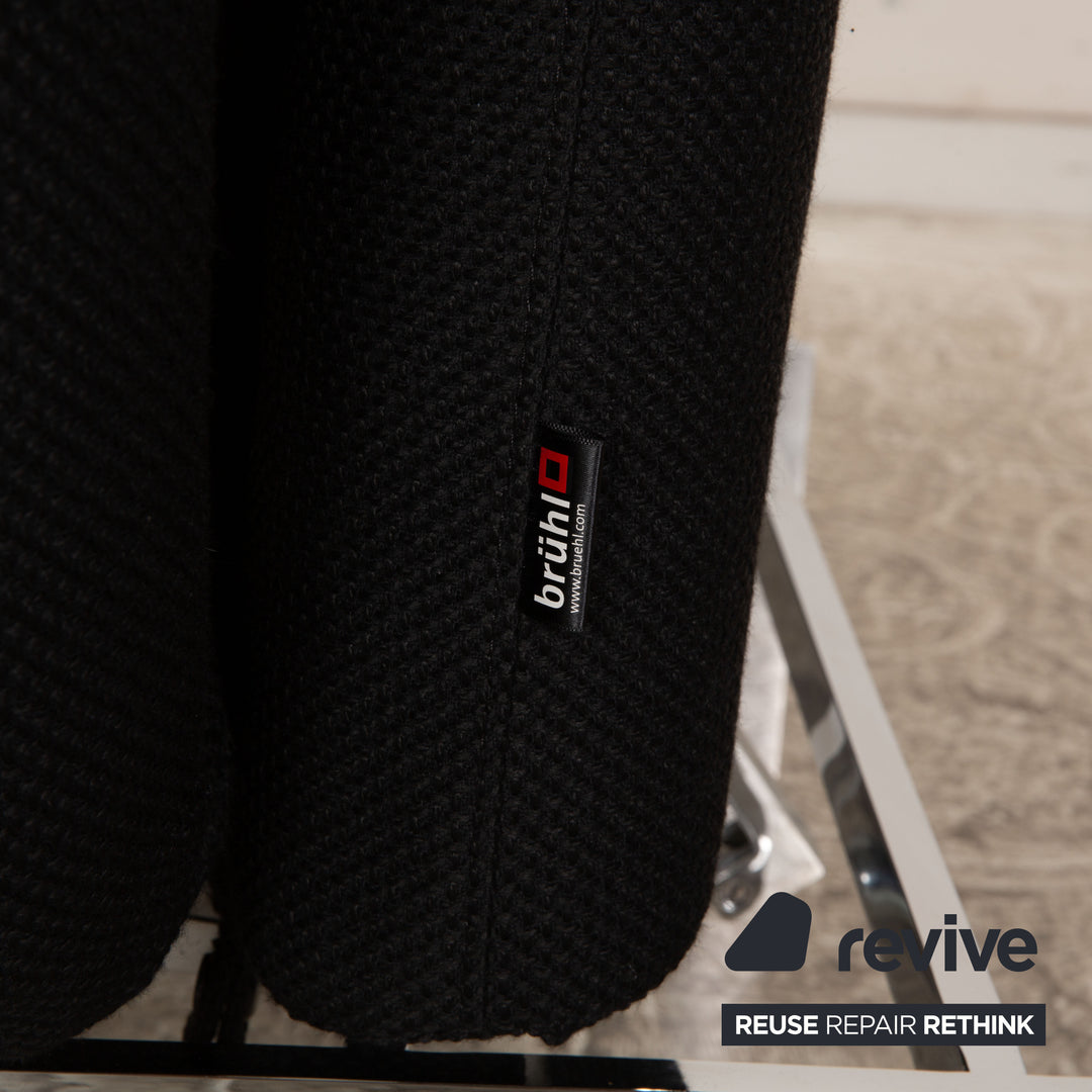 Brühl Roro fabric two-seater black manual function
