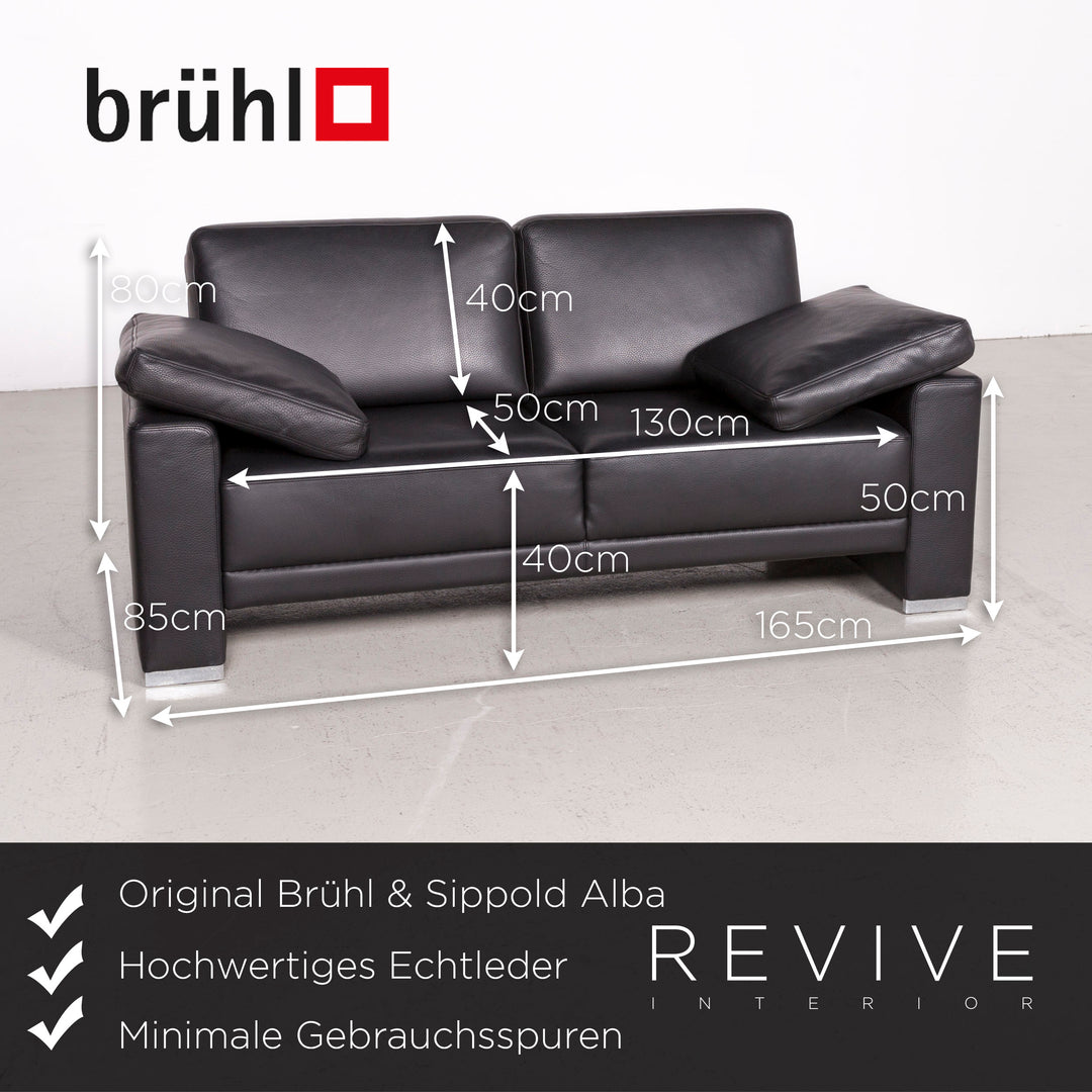 Brühl & Sippold Alba Braun Zweisitzer Leder