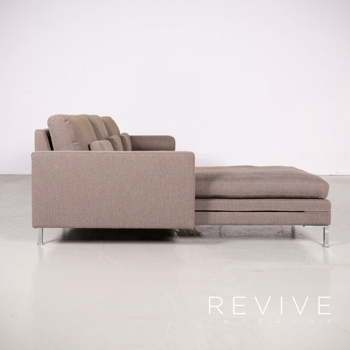 Brühl Alba Designer Stoff Ecksofa Braun Sofa Couch Funktion #7106