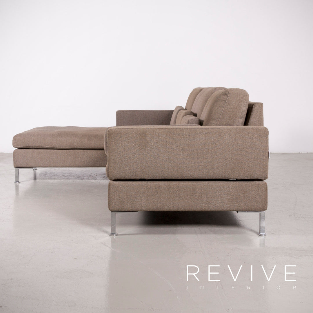 Brühl Alba Designer Stoff Ecksofa Braun Sofa Couch Funktion #7106