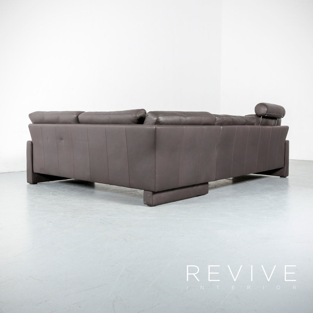 Brühl Alba Leder Ecksofa Braun Couch Funktion Echtleder #6197