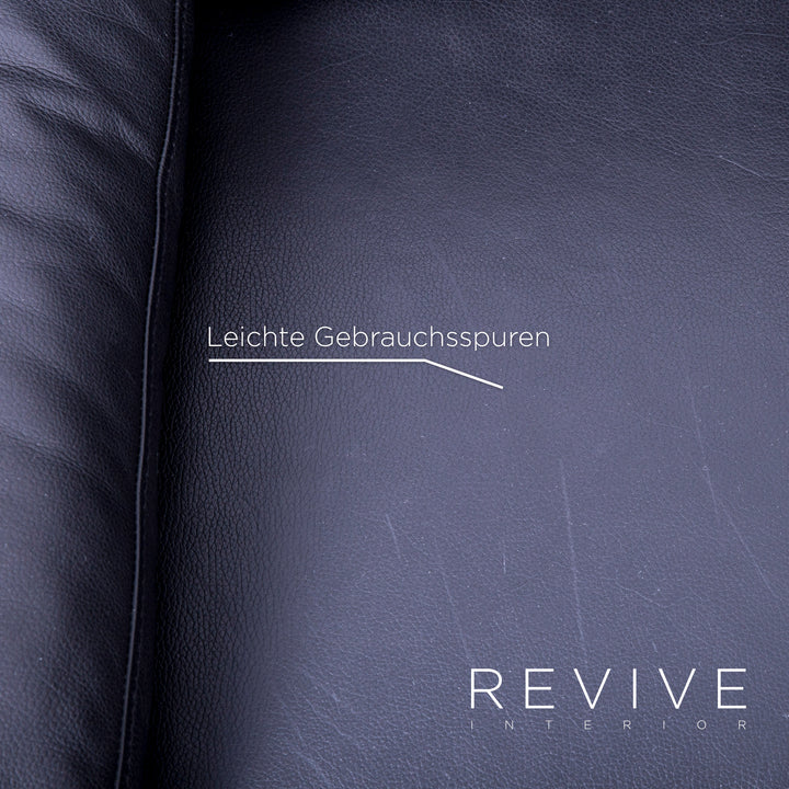 Brühl Alba Leder Ecksofa Schwarz Echtleder Couch #4958