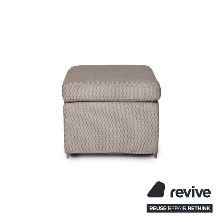 Brühl & Sippold Alba Stoff Hocker Beige