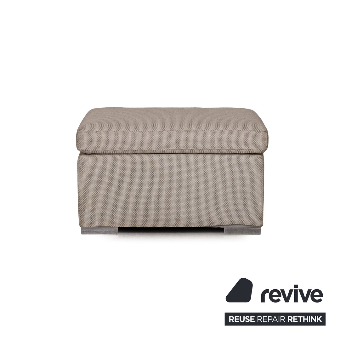 Brühl & Sippold Alba Stoff Hocker Beige