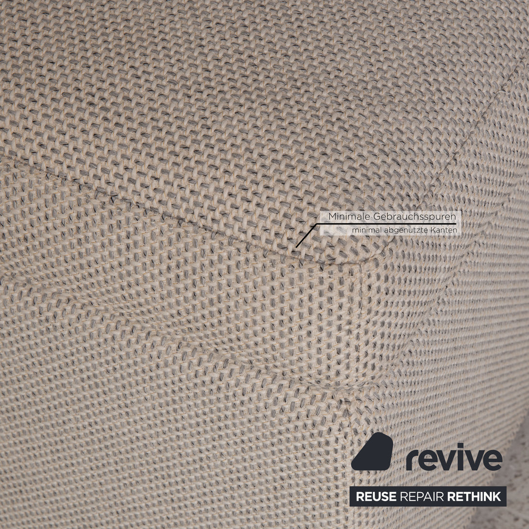 Brühl & Sippold Alba Stoff Hocker Beige