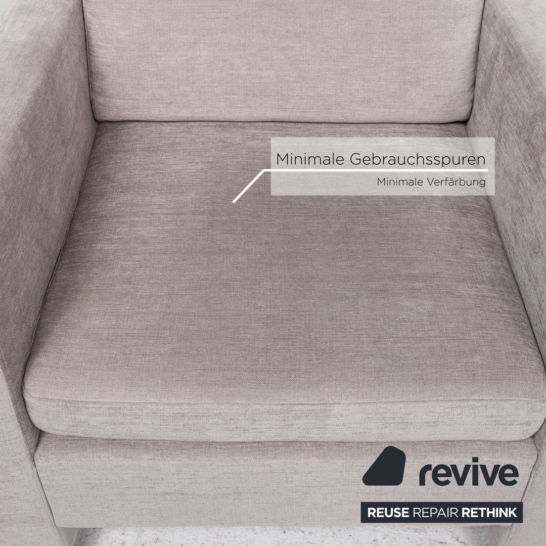 Brühl Alba Stoff Sessel Grau #13357