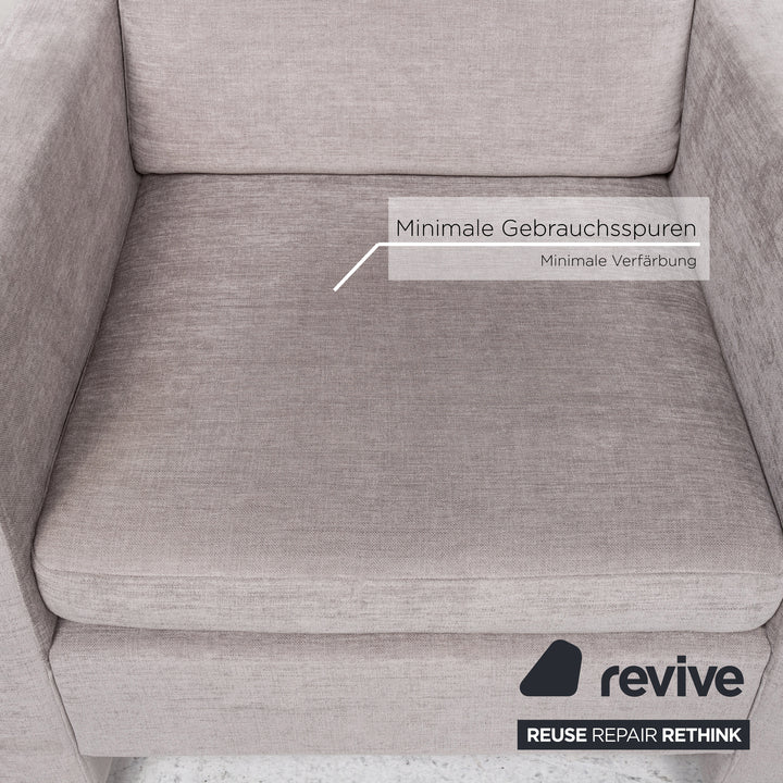 Brühl Alba Stoff Sessel Grau #13357