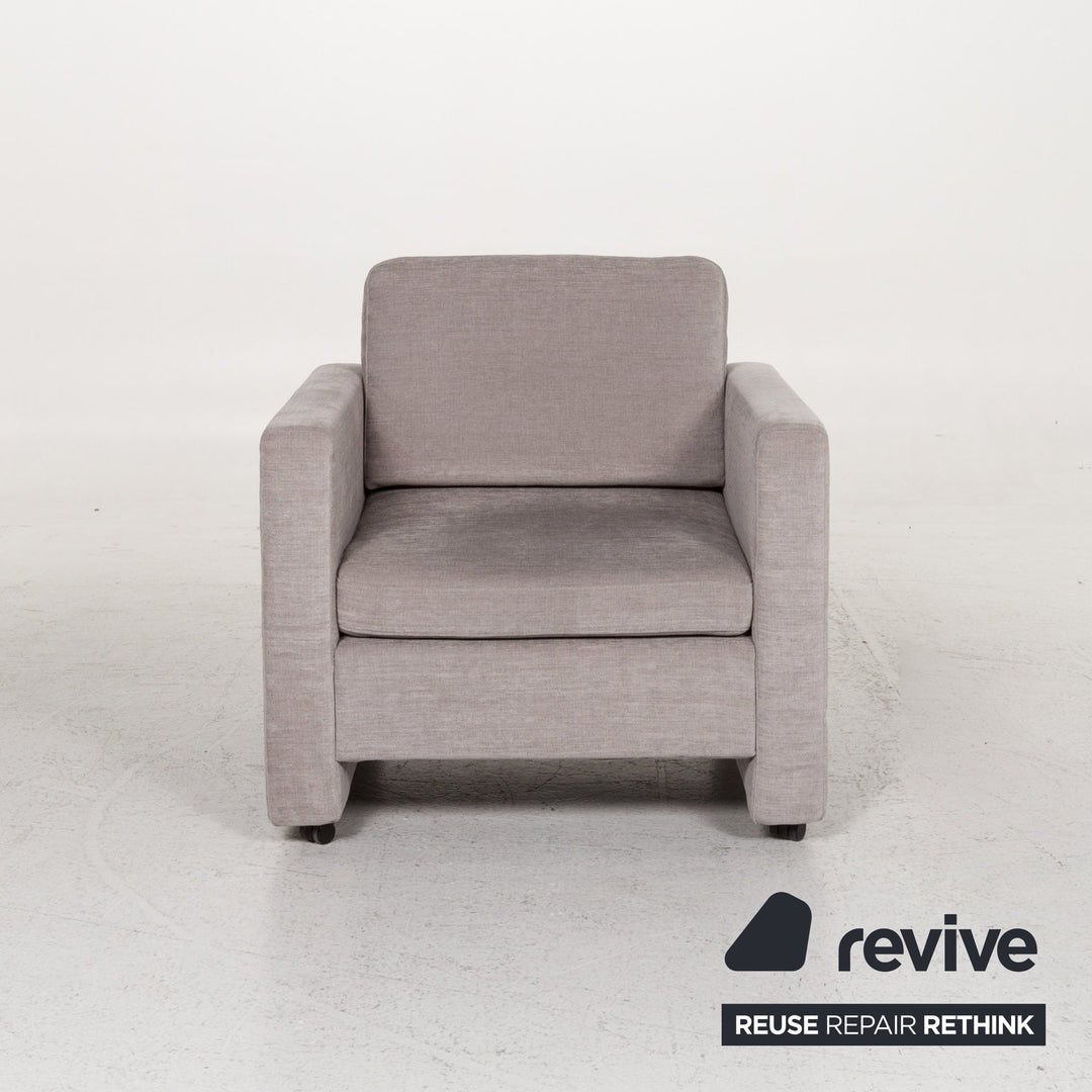 Brühl Alba Stoff Sessel Grau #13357