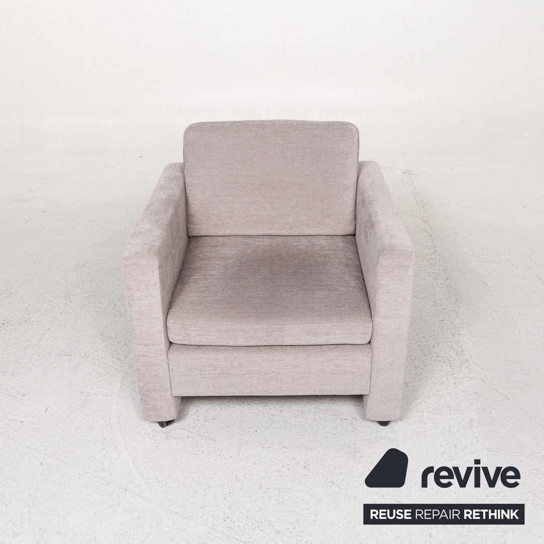 Brühl Alba Stoff Sessel Grau #13357