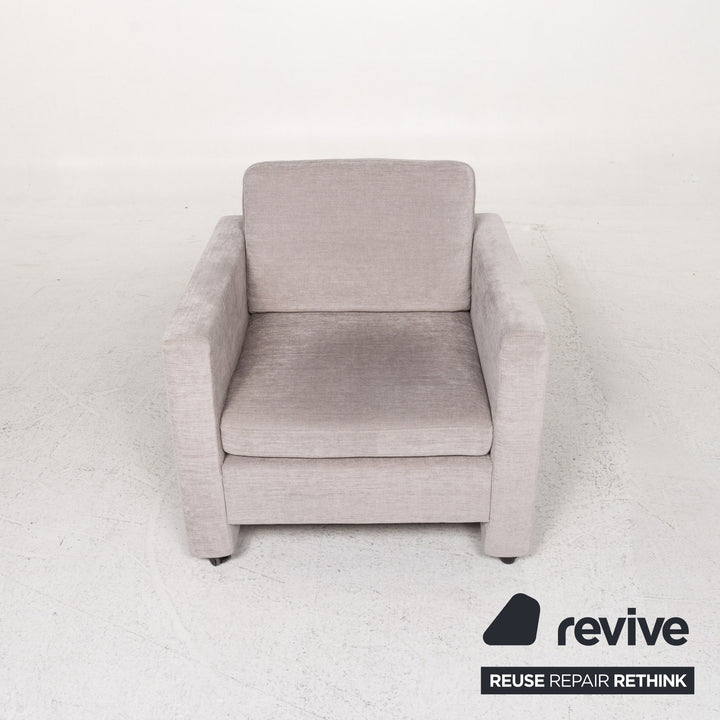 Brühl Alba Stoff Sessel Grau #13357