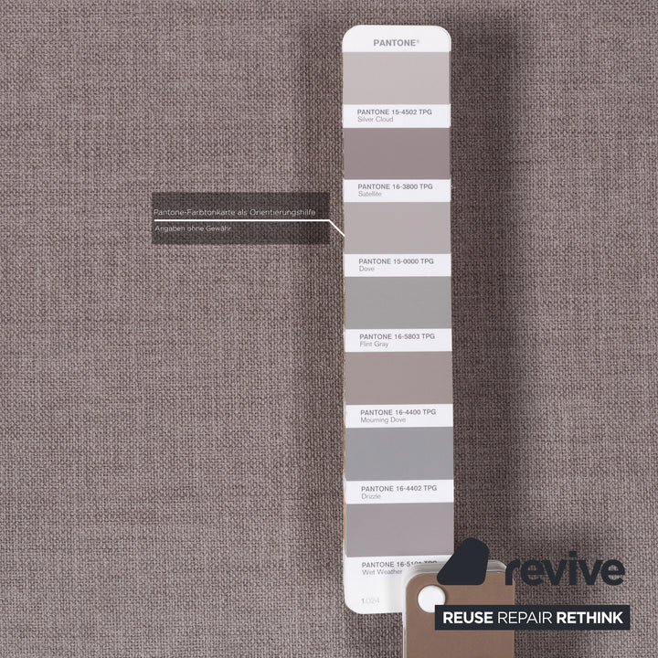 Brühl Alba Stoff Sessel Grau #13357