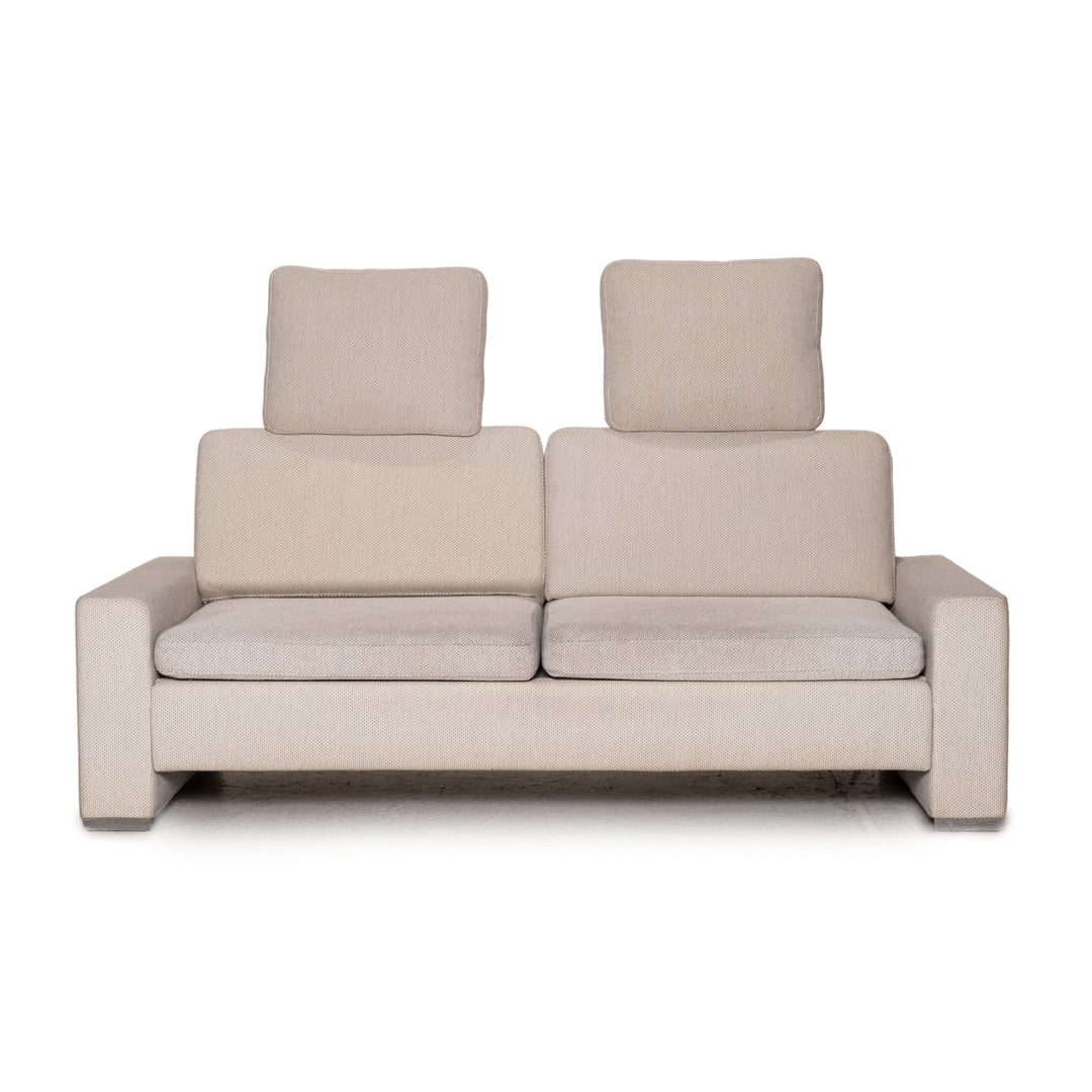 Brühl Alba Stoff Sofa Beige Zweisitzer Couch