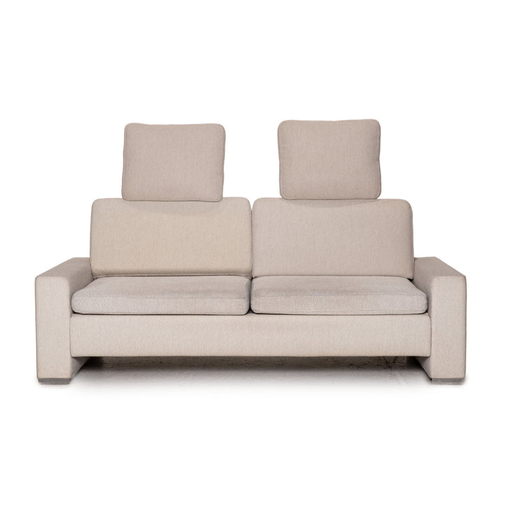 Brühl Alba Stoff Sofa Beige Zweisitzer Couch