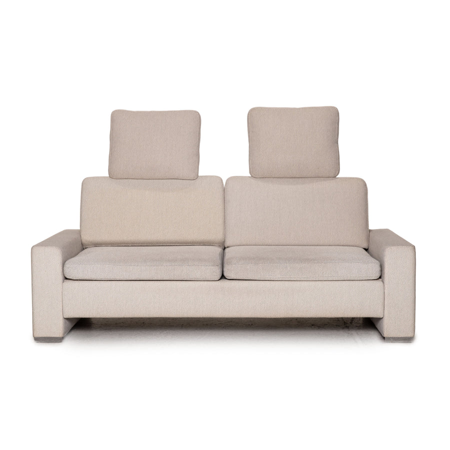 Brühl Alba Stoff Sofa Beige Zweisitzer Couch