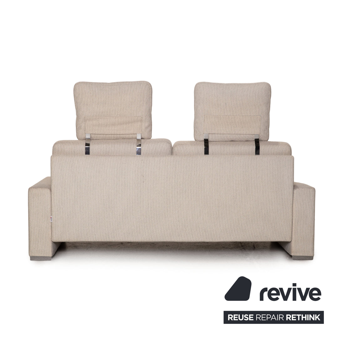 Brühl Alba Stoff Sofa Beige Zweisitzer Couch