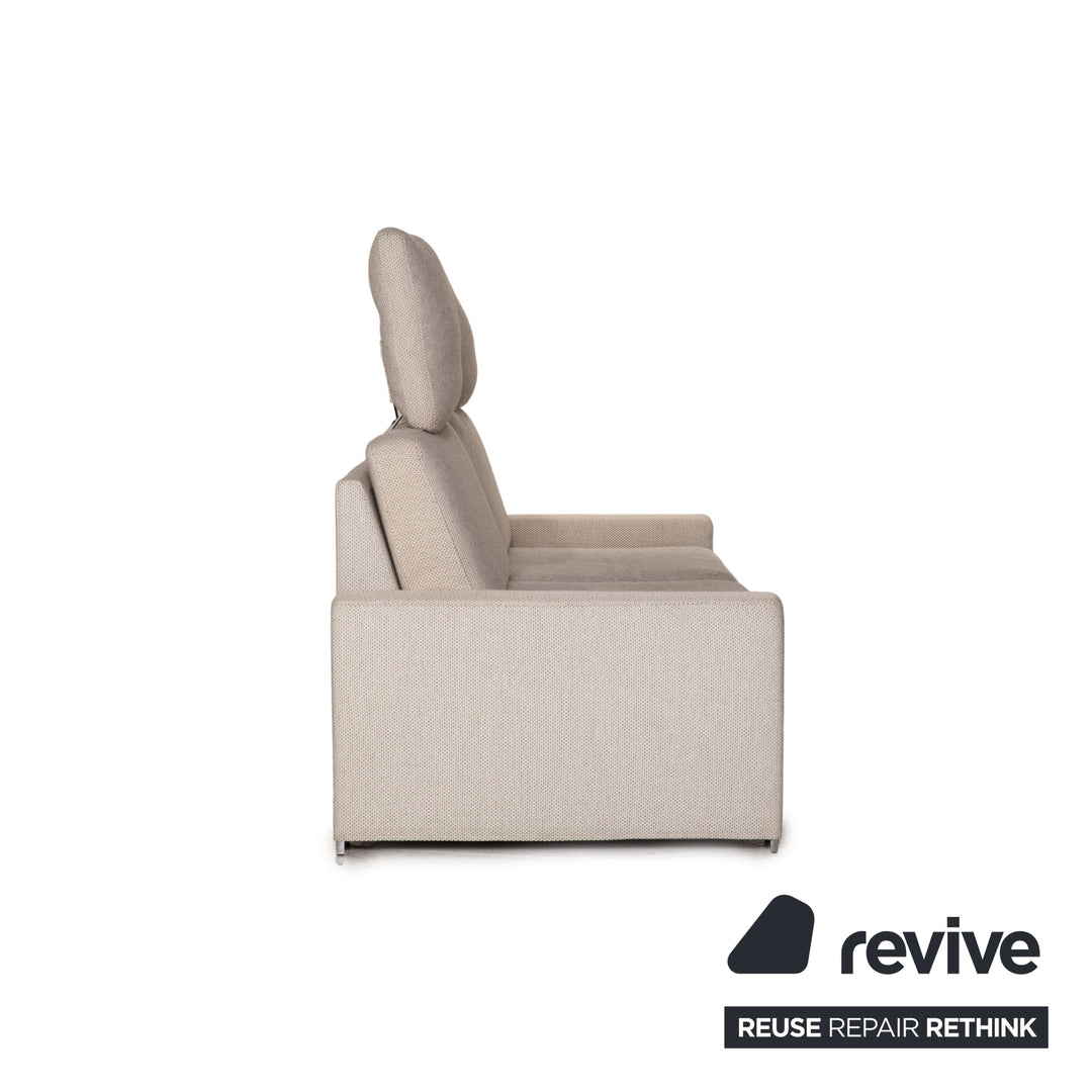 Brühl Alba Stoff Sofa Beige Zweisitzer Couch