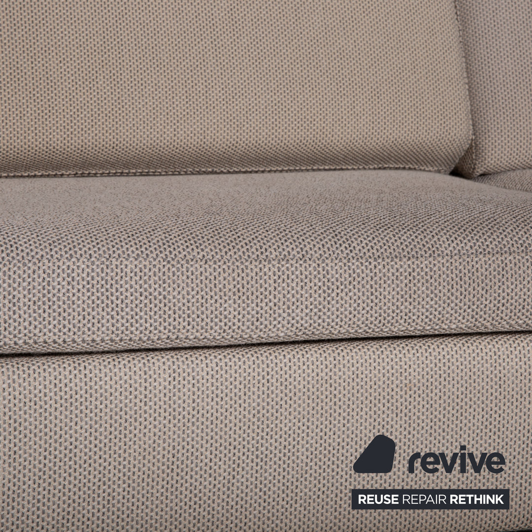 Brühl Alba Stoff Sofa Beige Zweisitzer Couch