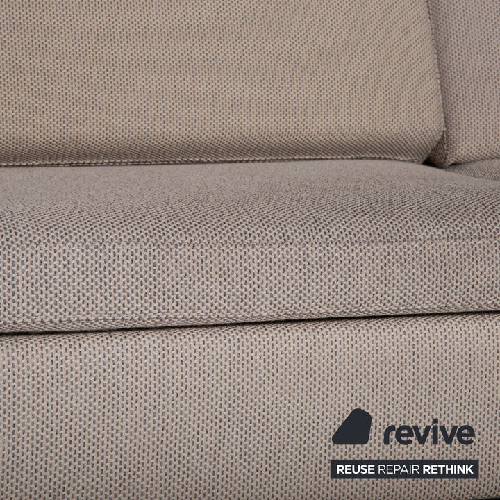 Brühl Alba Stoff Sofa Beige Zweisitzer Couch