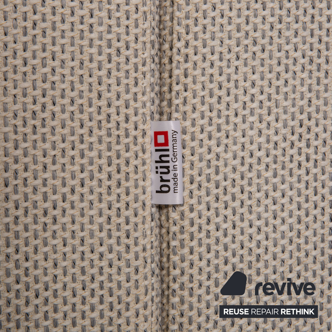 Brühl Alba Stoff Sofa Beige Zweisitzer Couch