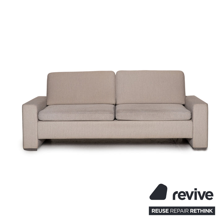Brühl Alba Stoff Sofa Beige Zweisitzer Couch
