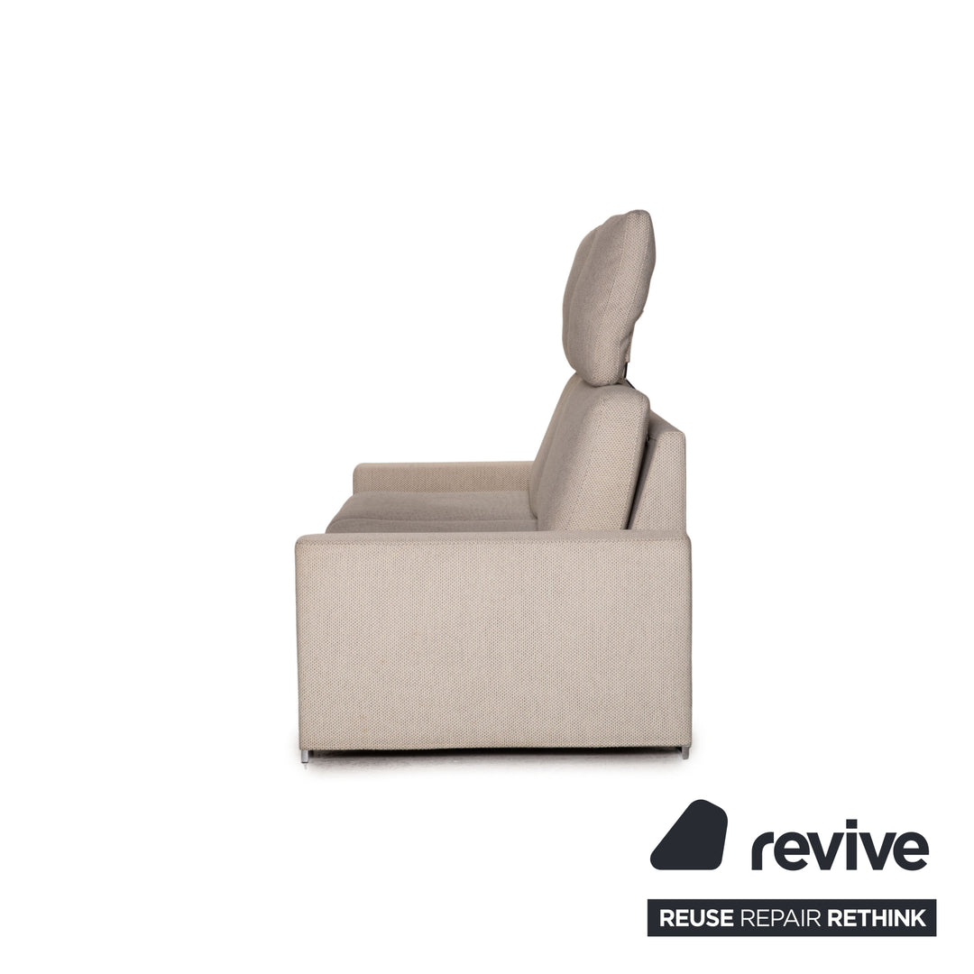 Brühl Alba Stoff Sofa Beige Zweisitzer Couch