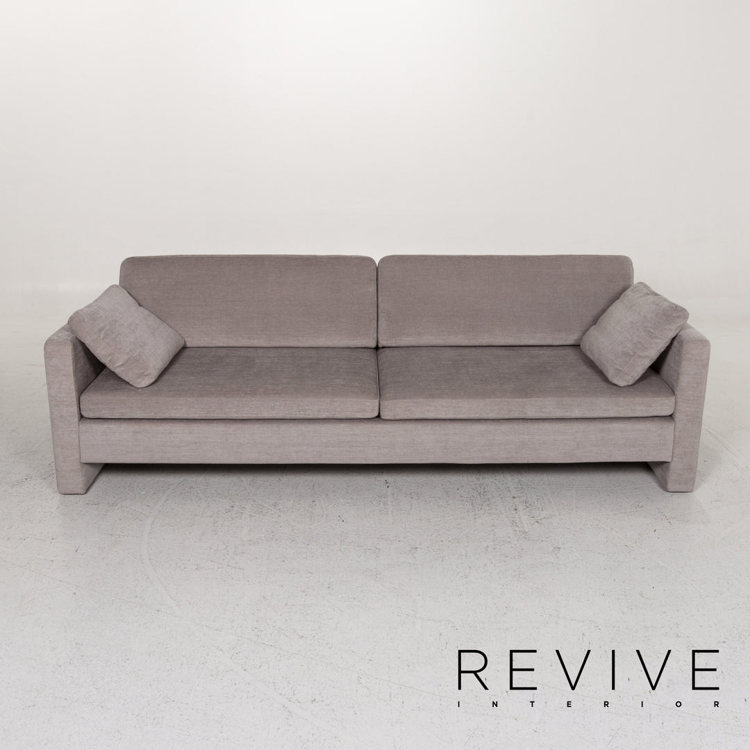 Brühl Alba Stoff Sofa Garnitur Grau 1x Dreisitzer 3x Sessel #13358